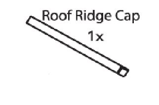 Replacement Ridge Caps for Premium Plus A-Frame Houses - Click Image to Close
